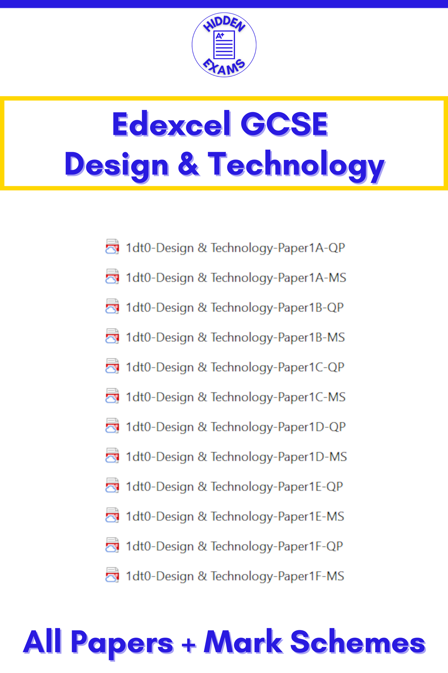 2024 Edexcel GCSE Papers & Mark Schemes (Set)