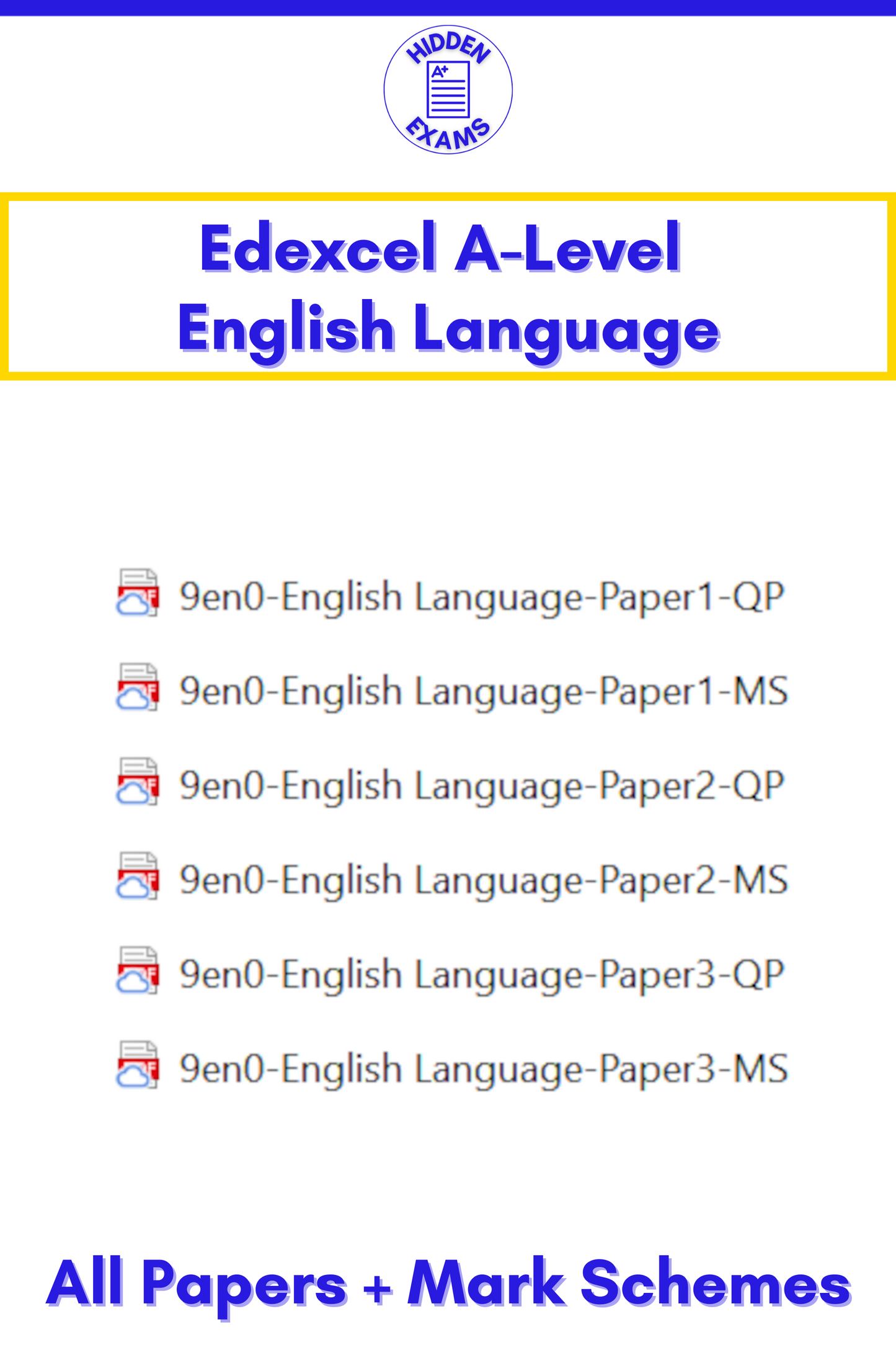 2024 Edexcel A-Level English Language Papers & Mark Schemes