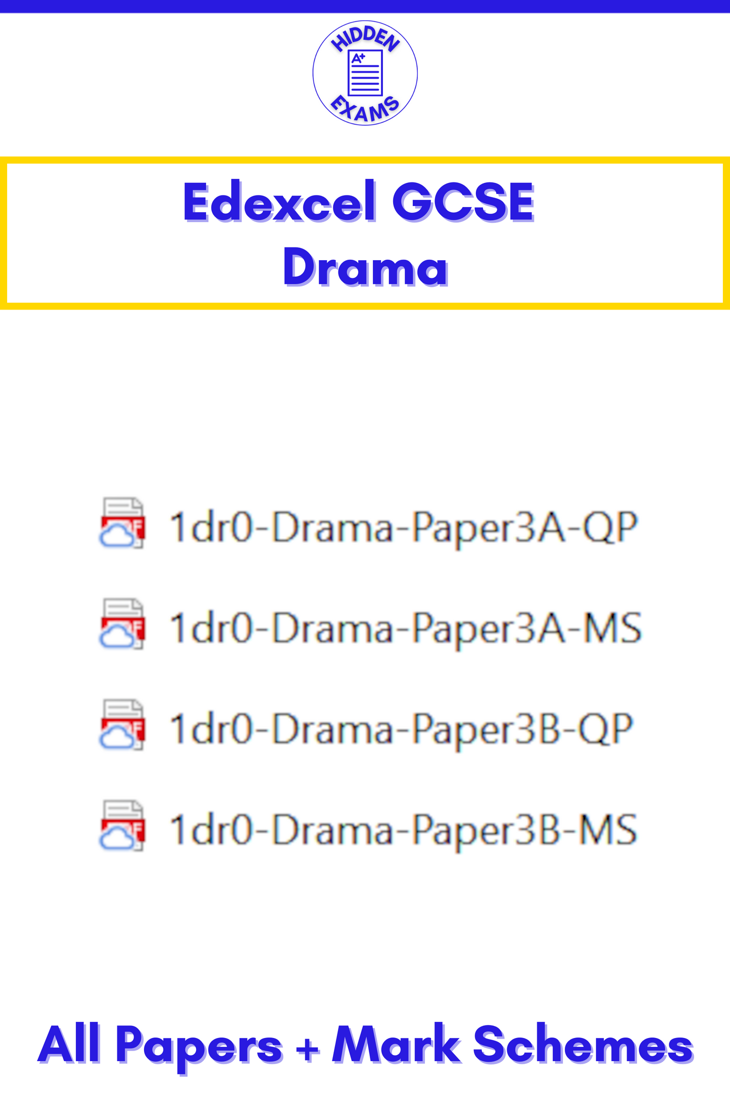 2024 Edexcel GCSE Papers & Mark Schemes (Set)