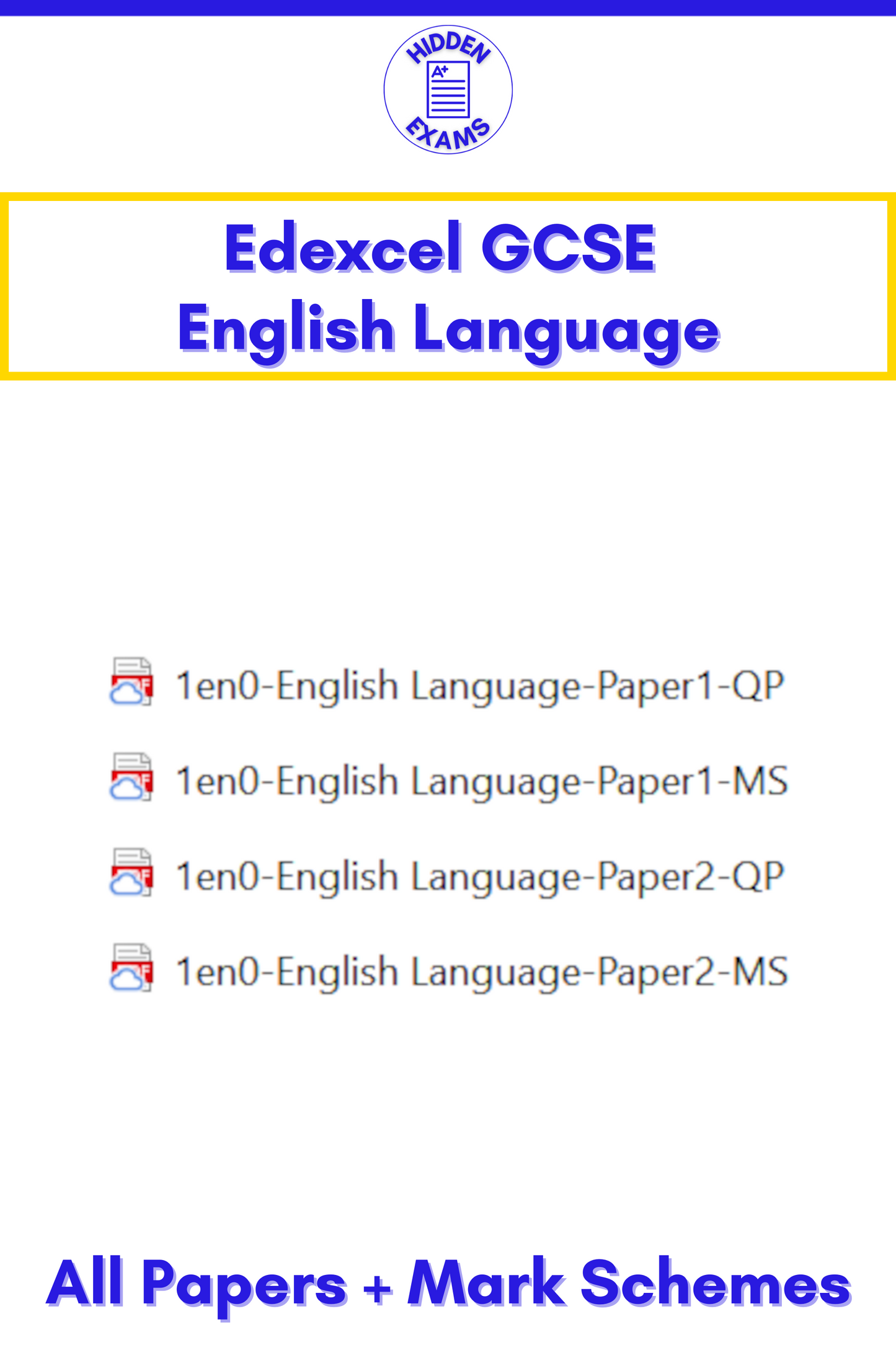 2024 Edexcel GCSE Papers & Mark Schemes (Set)