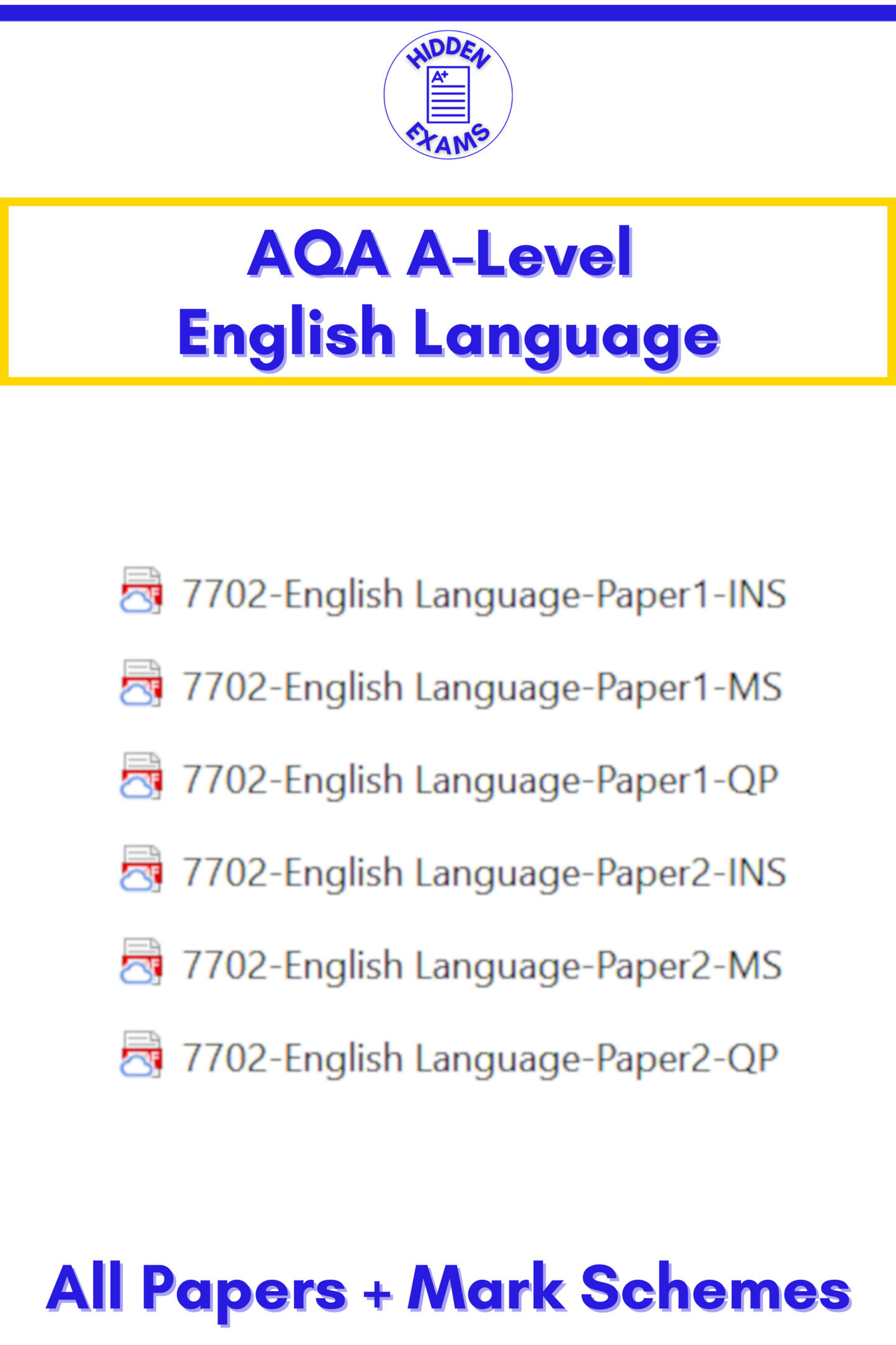 2024 AQA A-Level English Language Papers & Mark Schemes