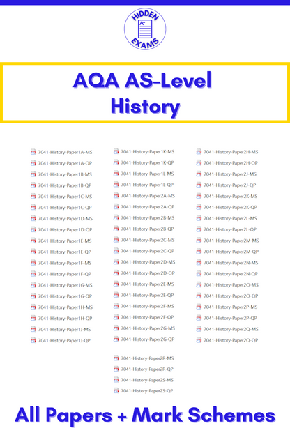 2024 AQA AS-Level History Papers & Mark Schemes