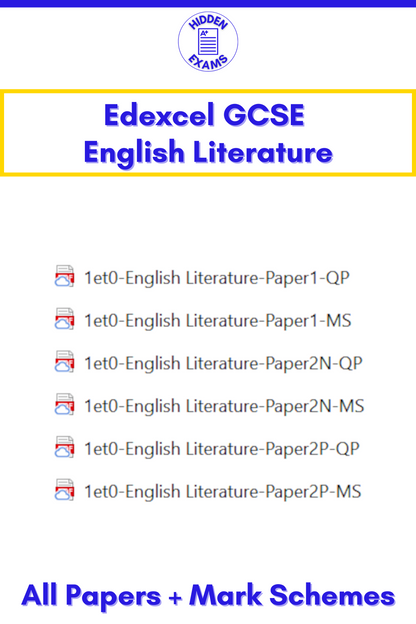 2024 Edexcel GCSE Papers & Mark Schemes (Set)