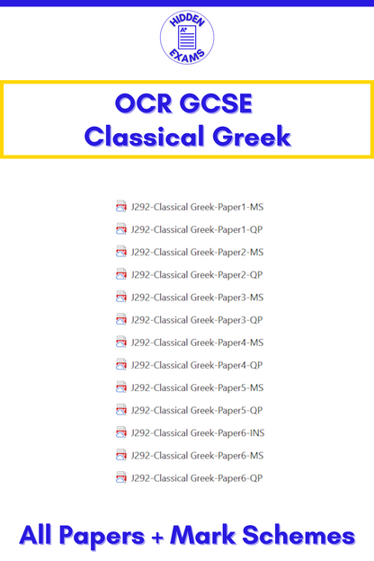 2024 OCR GCSE Papers & Mark Schemes (Set)