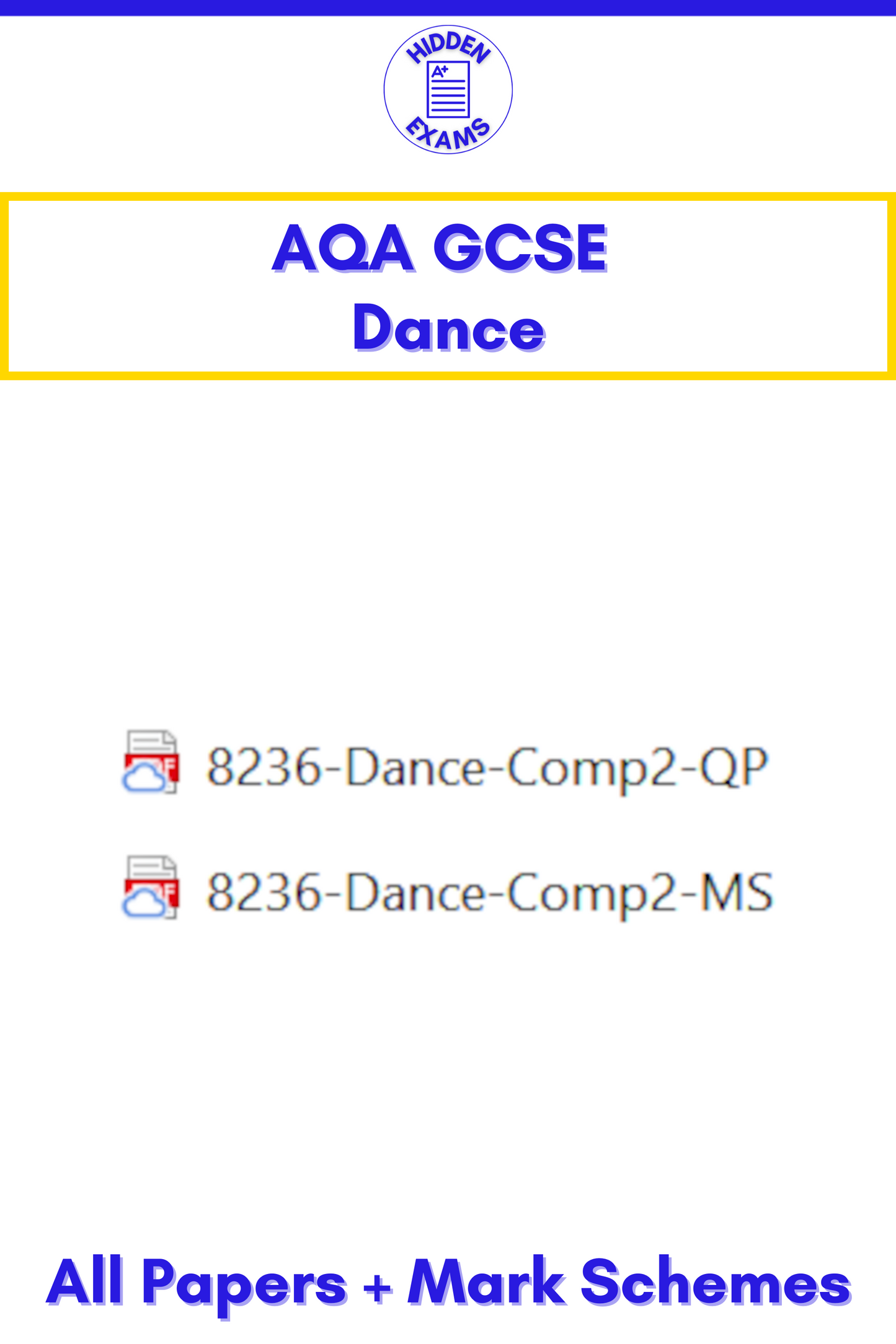 2024 AQA GCSE Dance Papers & Mark Schemes