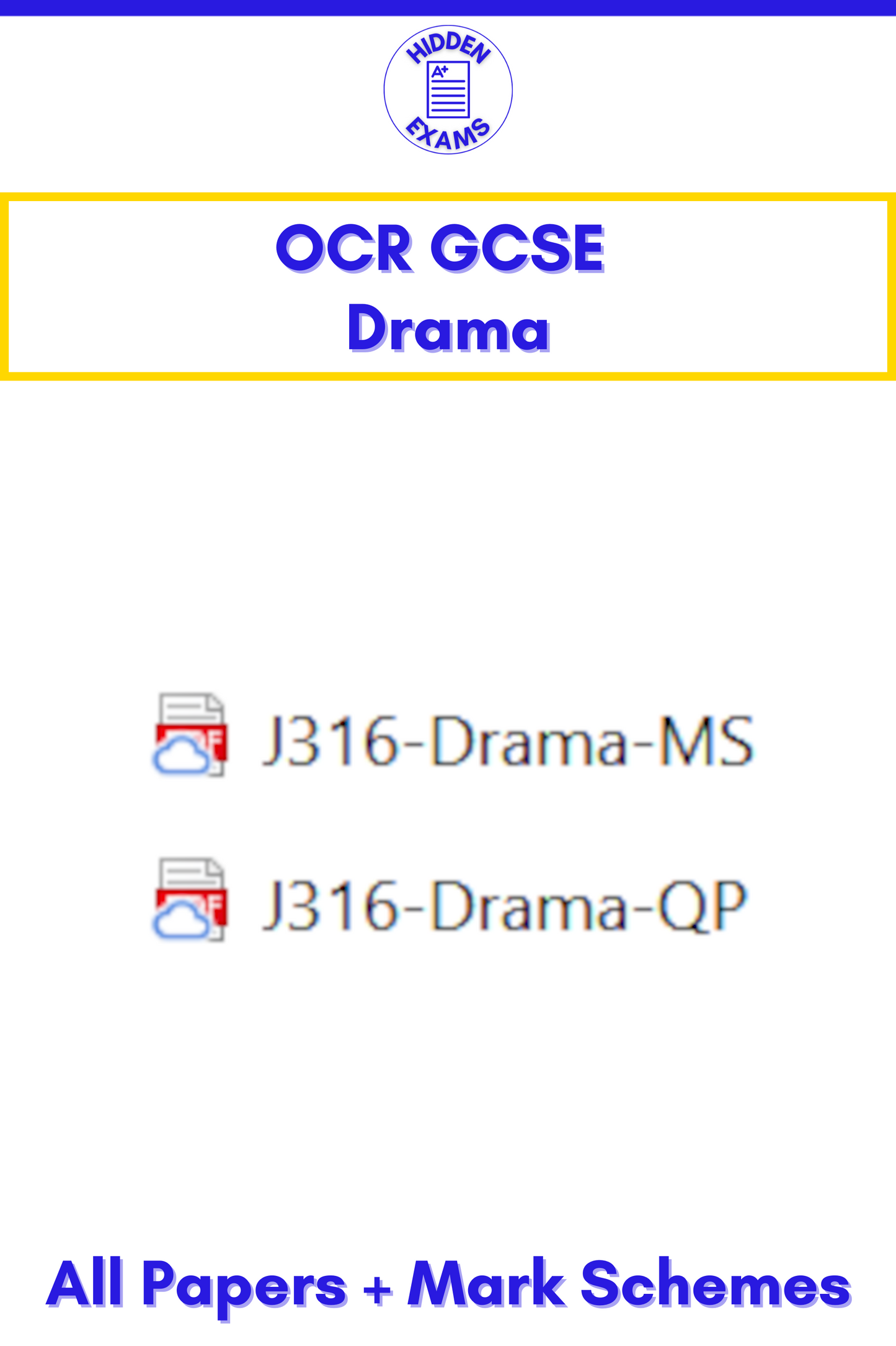 2024 OCR GCSE Papers & Mark Schemes (Set)