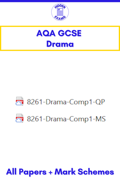 2024 AQA GCSE Drama Papers & Mark Schemes