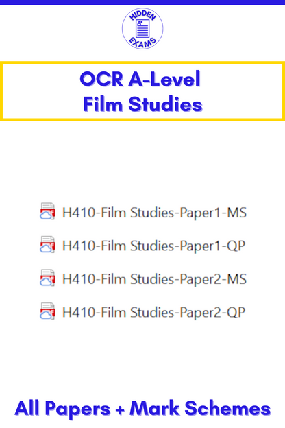 2024 OCR A-Level Film Studies Papers & Mark Schemes