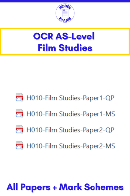 2024 OCR AS-Level Film Studies Papers & Mark Schemes