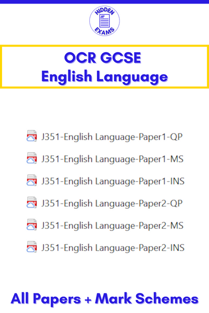 2024 OCR GCSE Papers & Mark Schemes (Set)