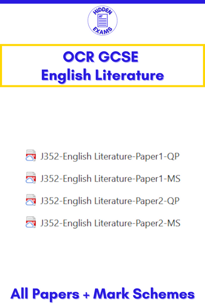 2024 OCR GCSE Papers & Mark Schemes (Set)