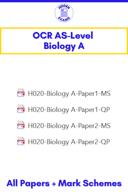 2024 OCR AS-Level Biology A Papers & Mark Schemes