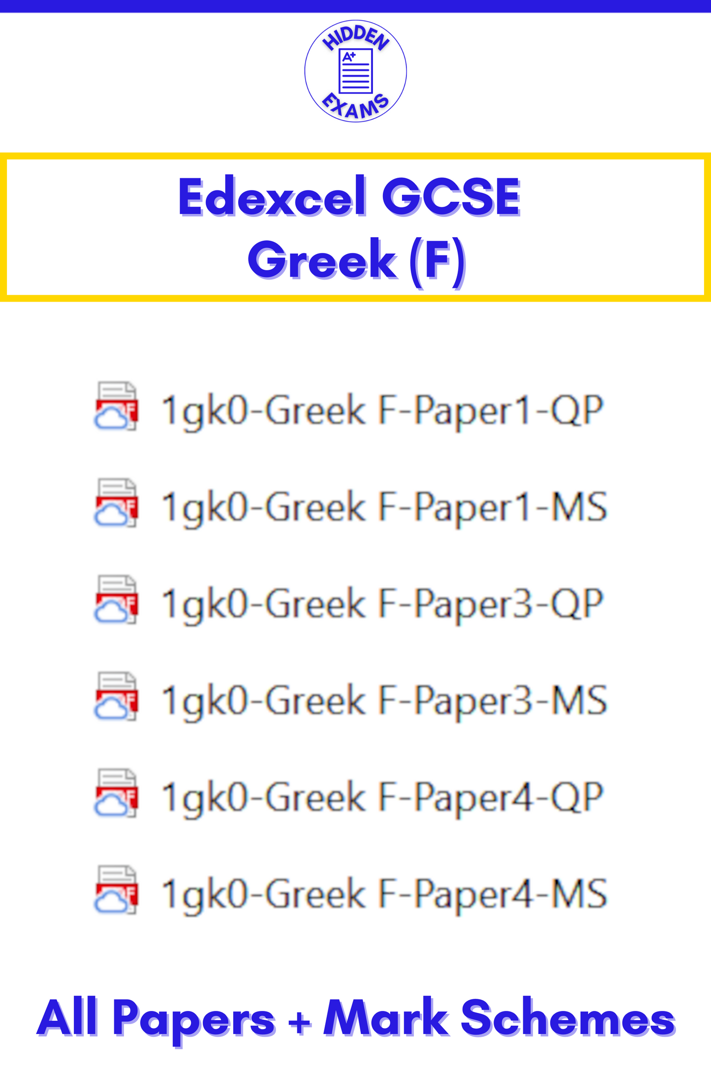 2024 Edexcel GCSE Papers & Mark Schemes (Set)