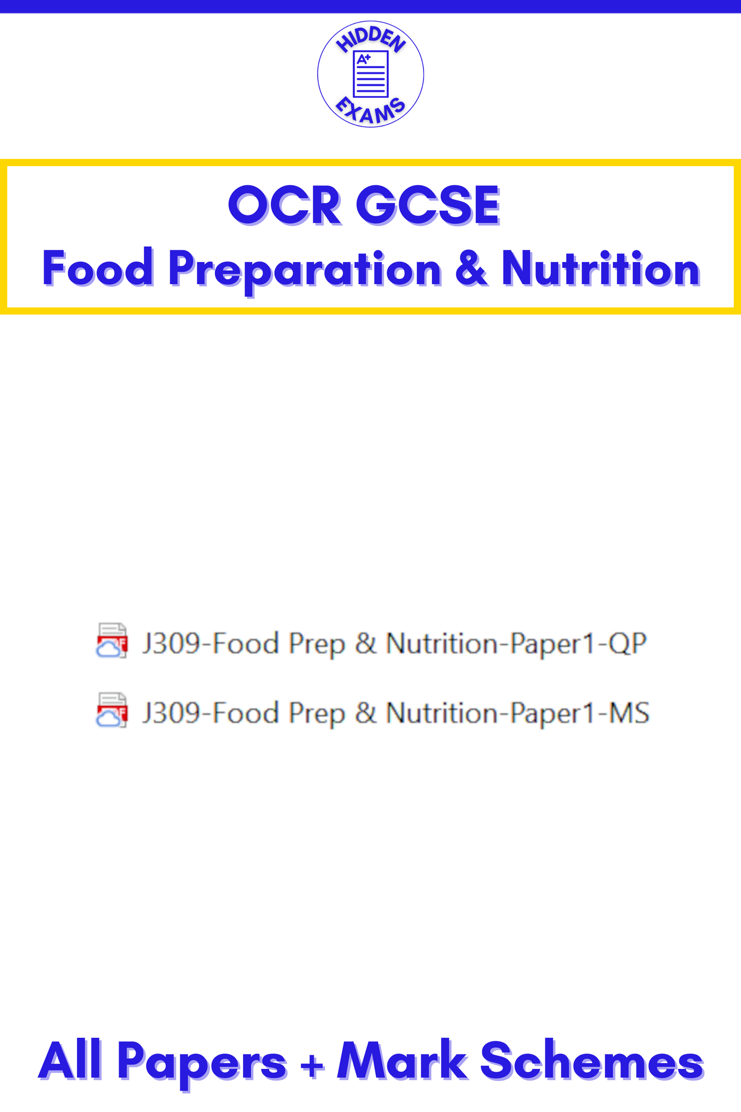 2024 OCR GCSE Papers & Mark Schemes (Set)