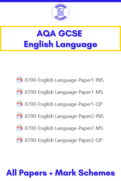 2024 AQA GCSE English Language Papers & Mark Schemes