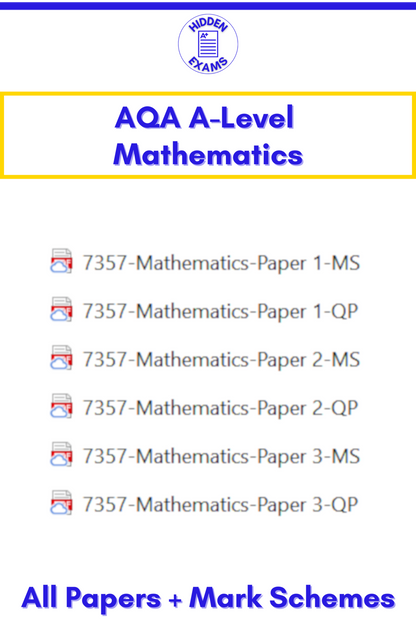 2024 AQA A-Level Maths Papers & Mark Schemes