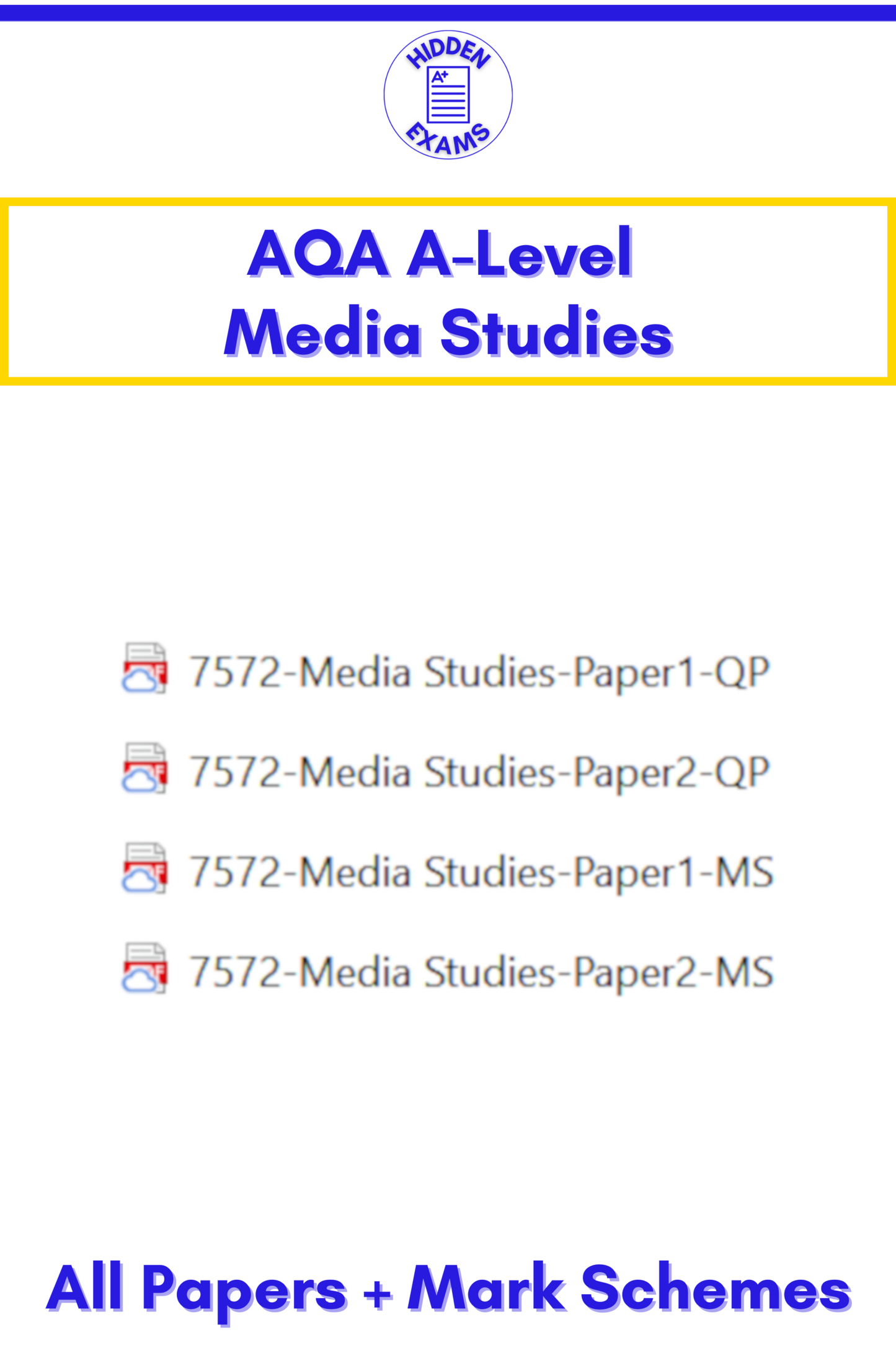 2024 AQA A-Level Media Studies Papers & Mark Schemes