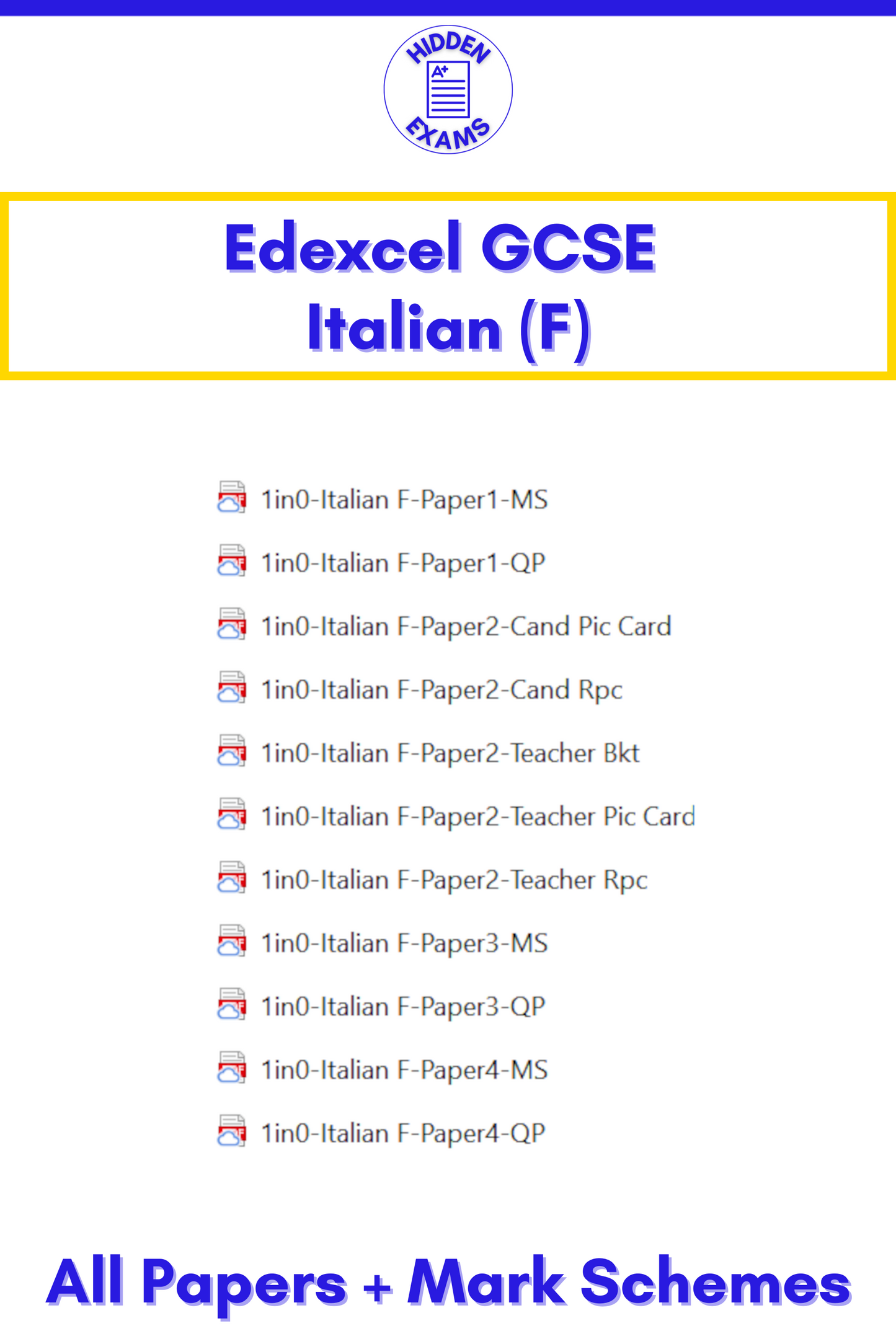 2024 Edexcel GCSE Papers & Mark Schemes (Set)