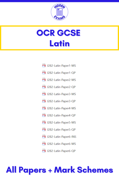 2024 OCR GCSE Papers & Mark Schemes (Set)