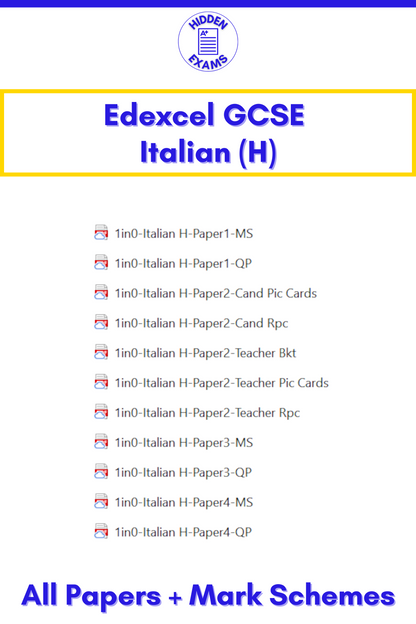 2024 Edexcel GCSE Papers & Mark Schemes (Set)