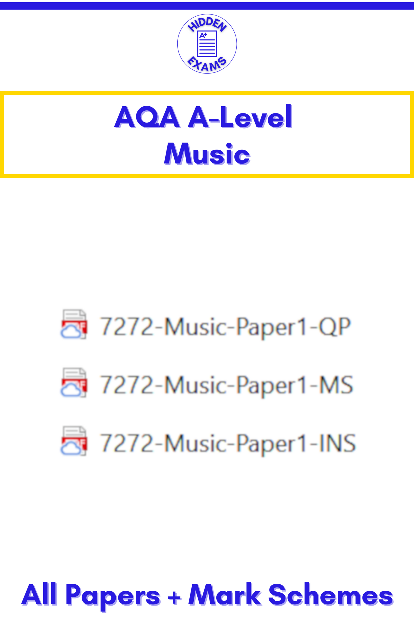 2024 AQA A-Level Music Papers & Mark Schemes