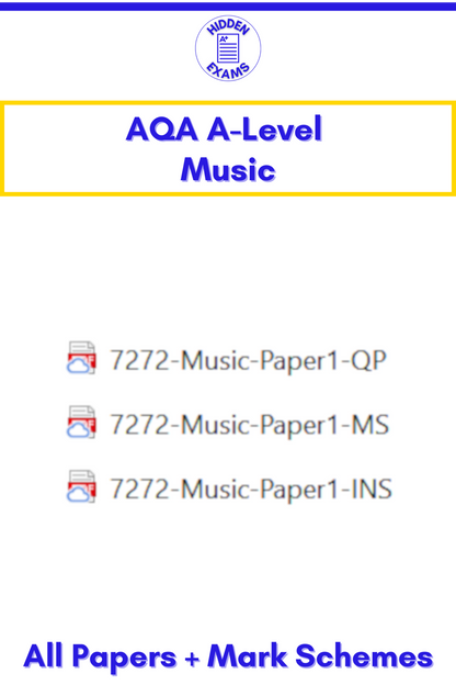 2024 AQA A-Level Music Papers & Mark Schemes