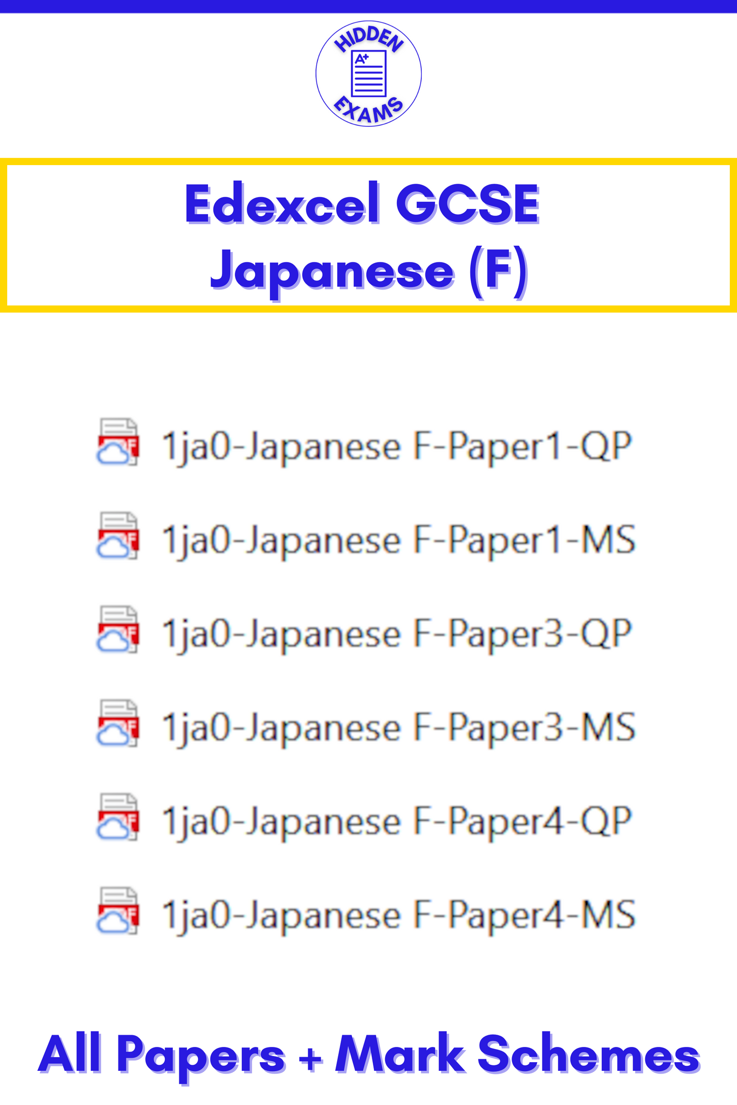 2024 Edexcel GCSE Papers & Mark Schemes (Set)