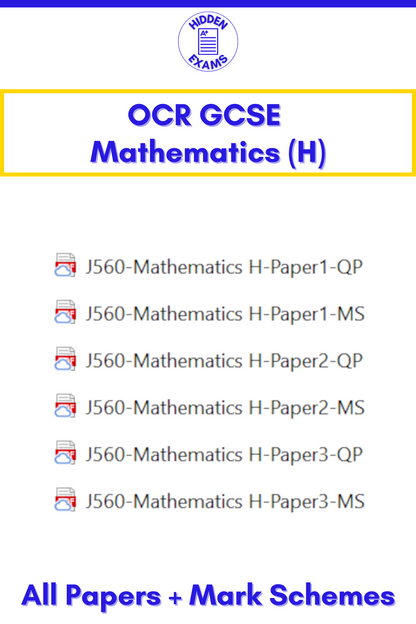 2024 OCR GCSE Papers & Mark Schemes (Set)