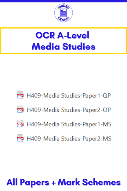 2024 OCR A-Level Media Studies Papers & Mark Schemes