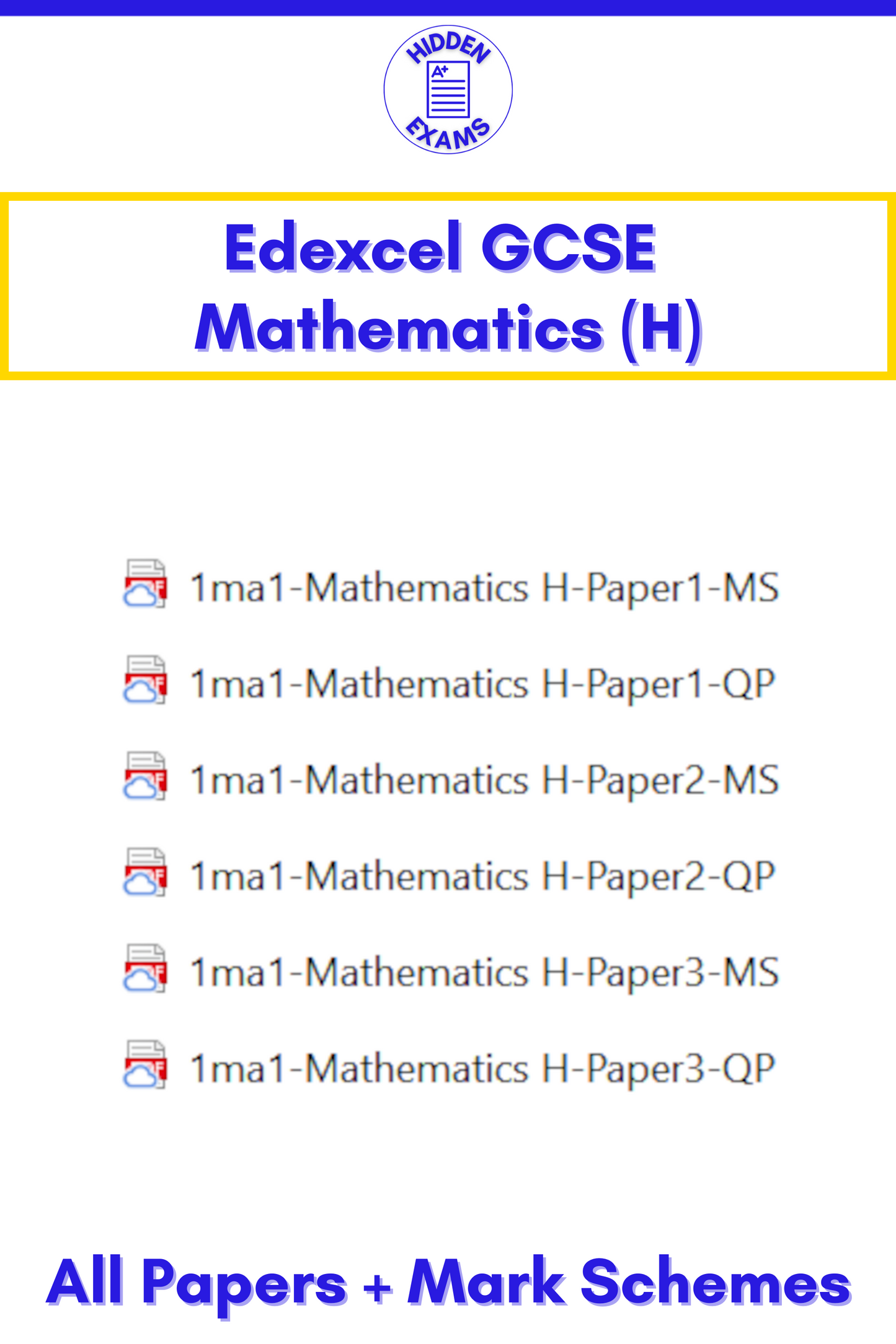 2024 Edexcel GCSE Papers & Mark Schemes (Set)