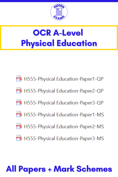 2024 OCR A-Level Physical Education Papers & Mark Schemes