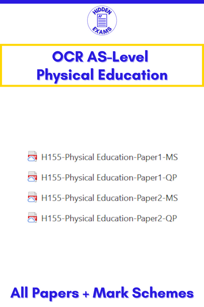 2024 OCR AS-Level Physical Education Papers & Mark Schemes