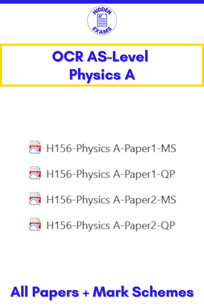 2024 OCR AS-Level Physics A Papers & Mark Schemes