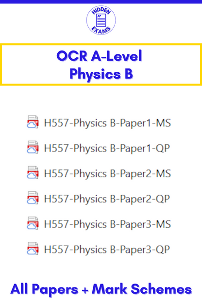 2024 OCR A-Level Physics B Papers & Mark Schemes