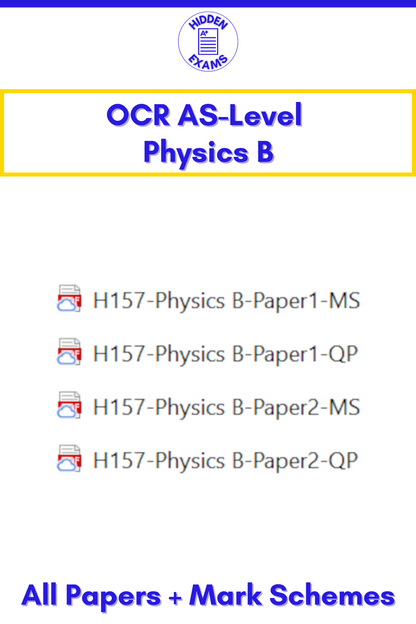 2024 OCR AS-Level Physics B Papers & Mark Schemes