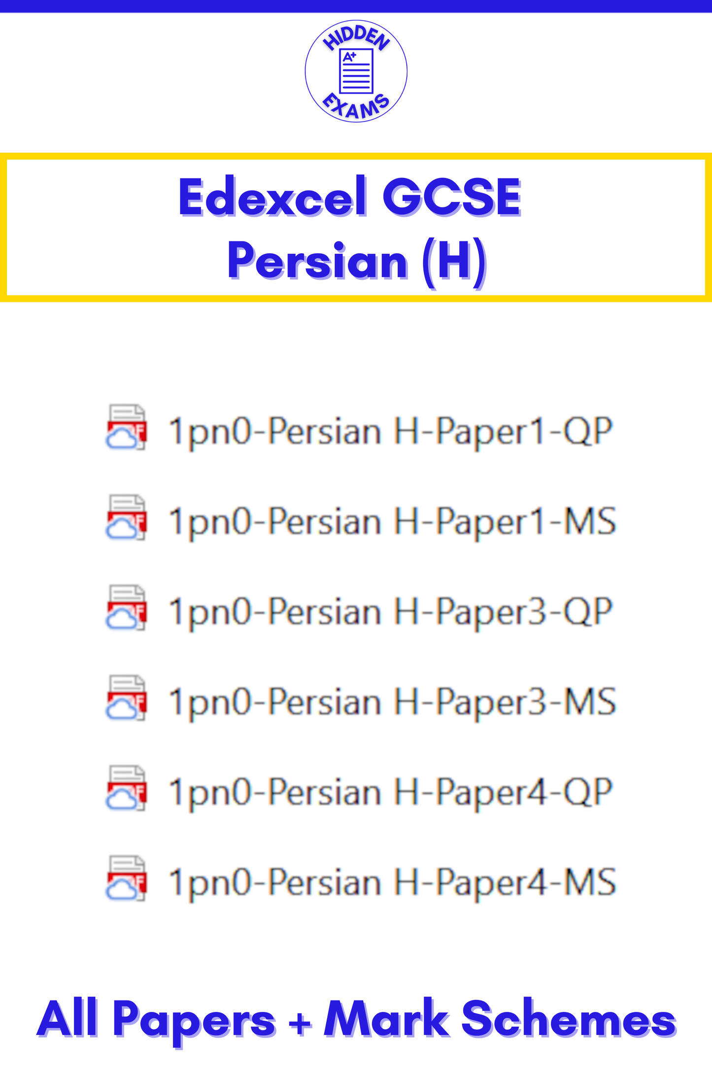 2024 Edexcel GCSE Papers & Mark Schemes (Set)