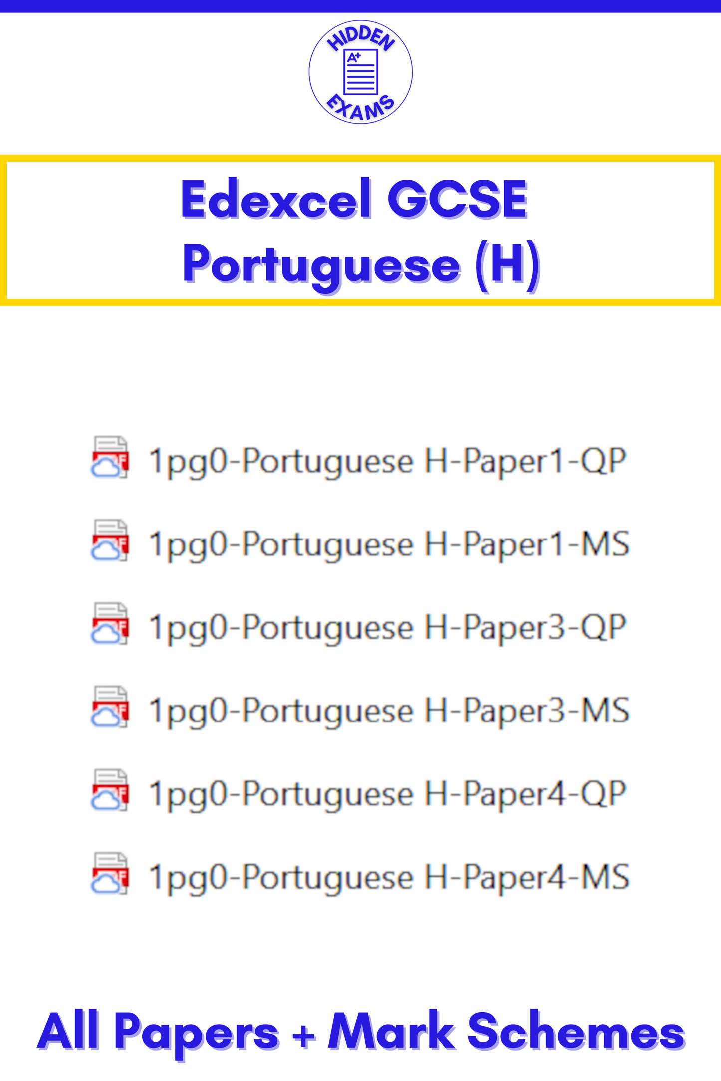 2024 Edexcel GCSE Papers & Mark Schemes (Set)