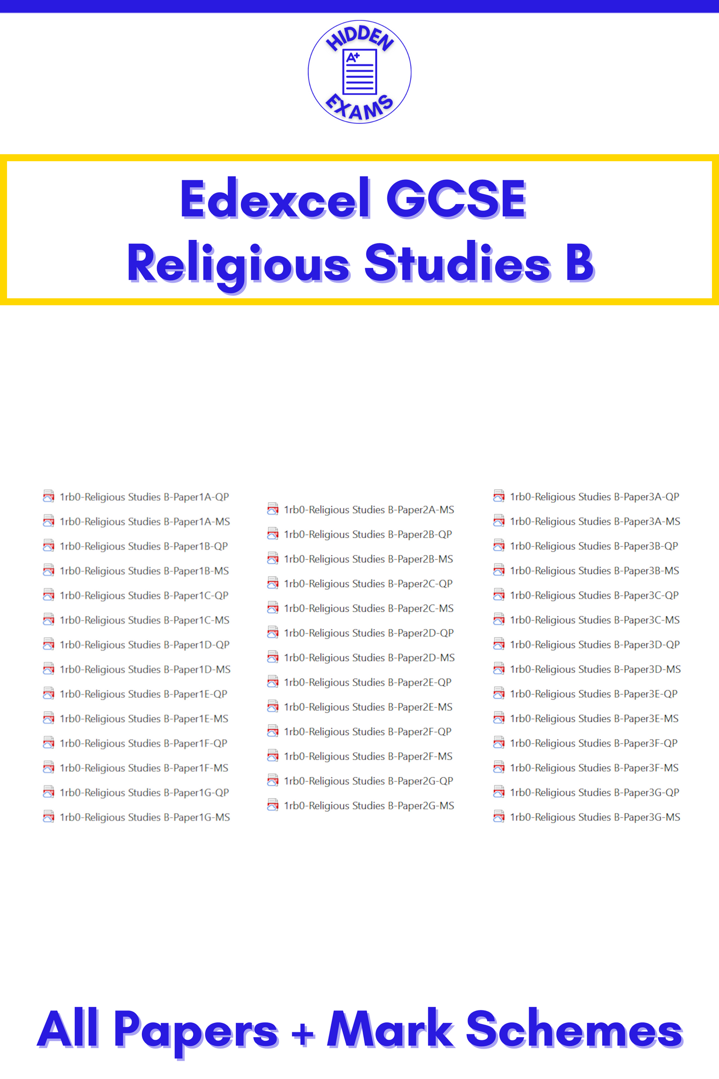 2024 Edexcel GCSE Papers & Mark Schemes (Set)