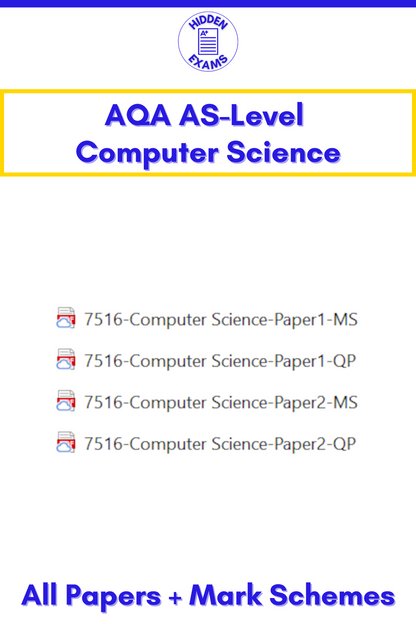 2024 AQA AS-Level Computer Science Papers & Mark Schemes