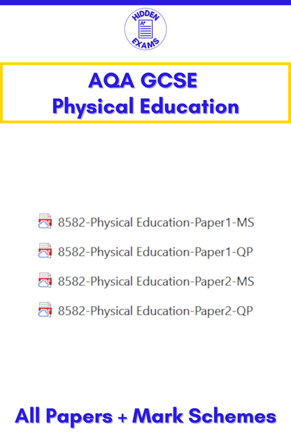 2024 AQA GCSE Physical Education Papers & Mark Schemes