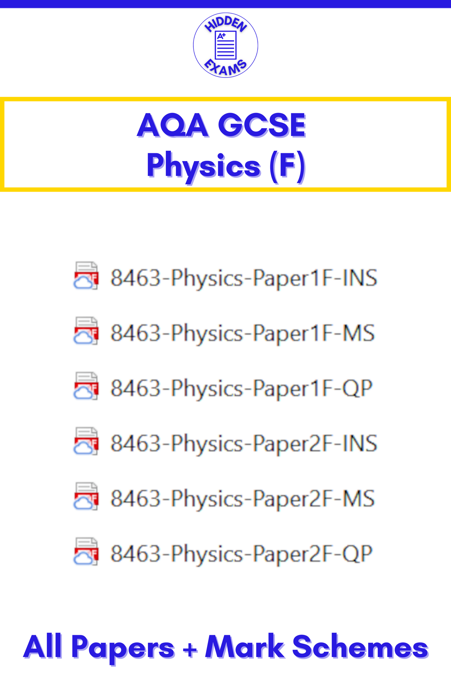 2024 AQA GCSE Physics Papers & Mark Schemes