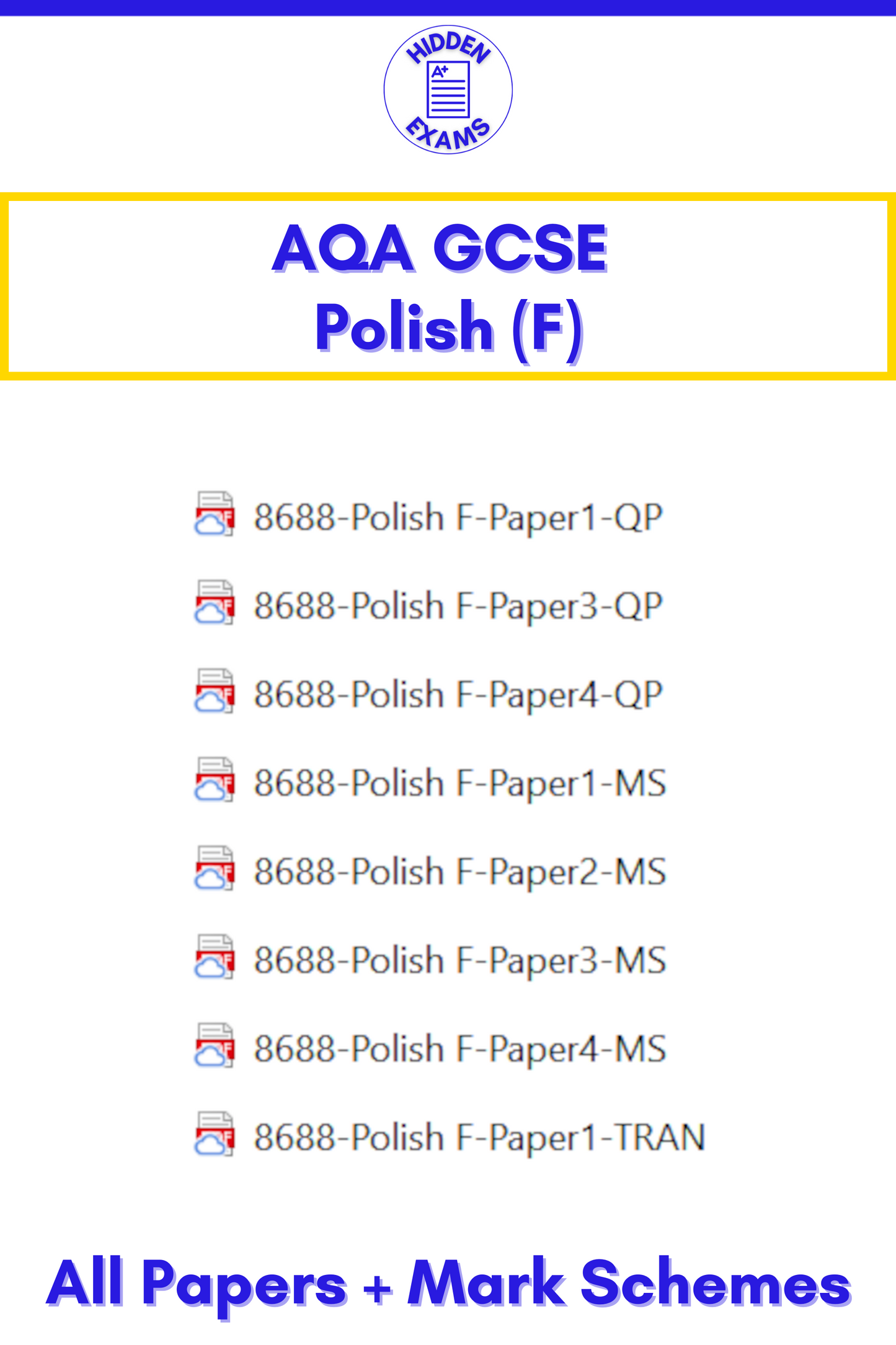 2024 AQA GCSE Polish Papers & Mark Schemes