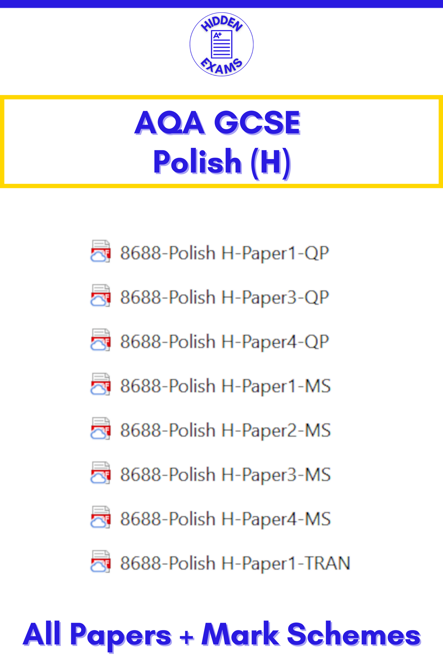 2024 AQA GCSE Polish Papers & Mark Schemes