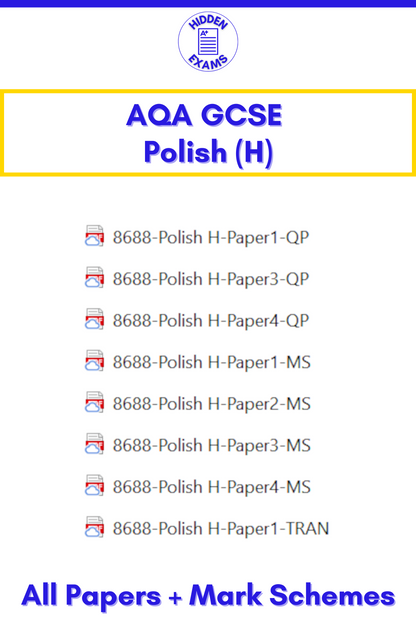 2024 AQA GCSE Polish Papers & Mark Schemes