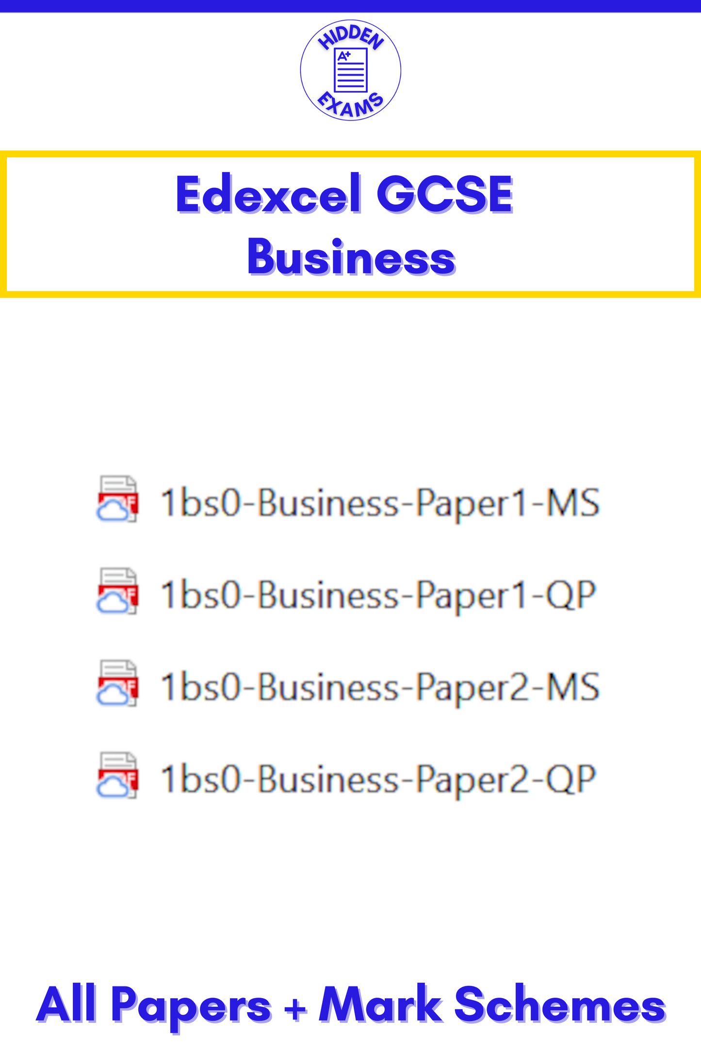 2024 Edexcel GCSE Papers & Mark Schemes (Set)