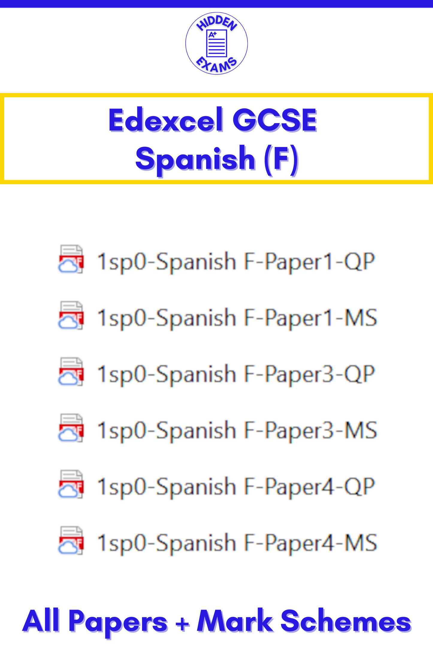 2024 Edexcel GCSE Papers & Mark Schemes (Set)