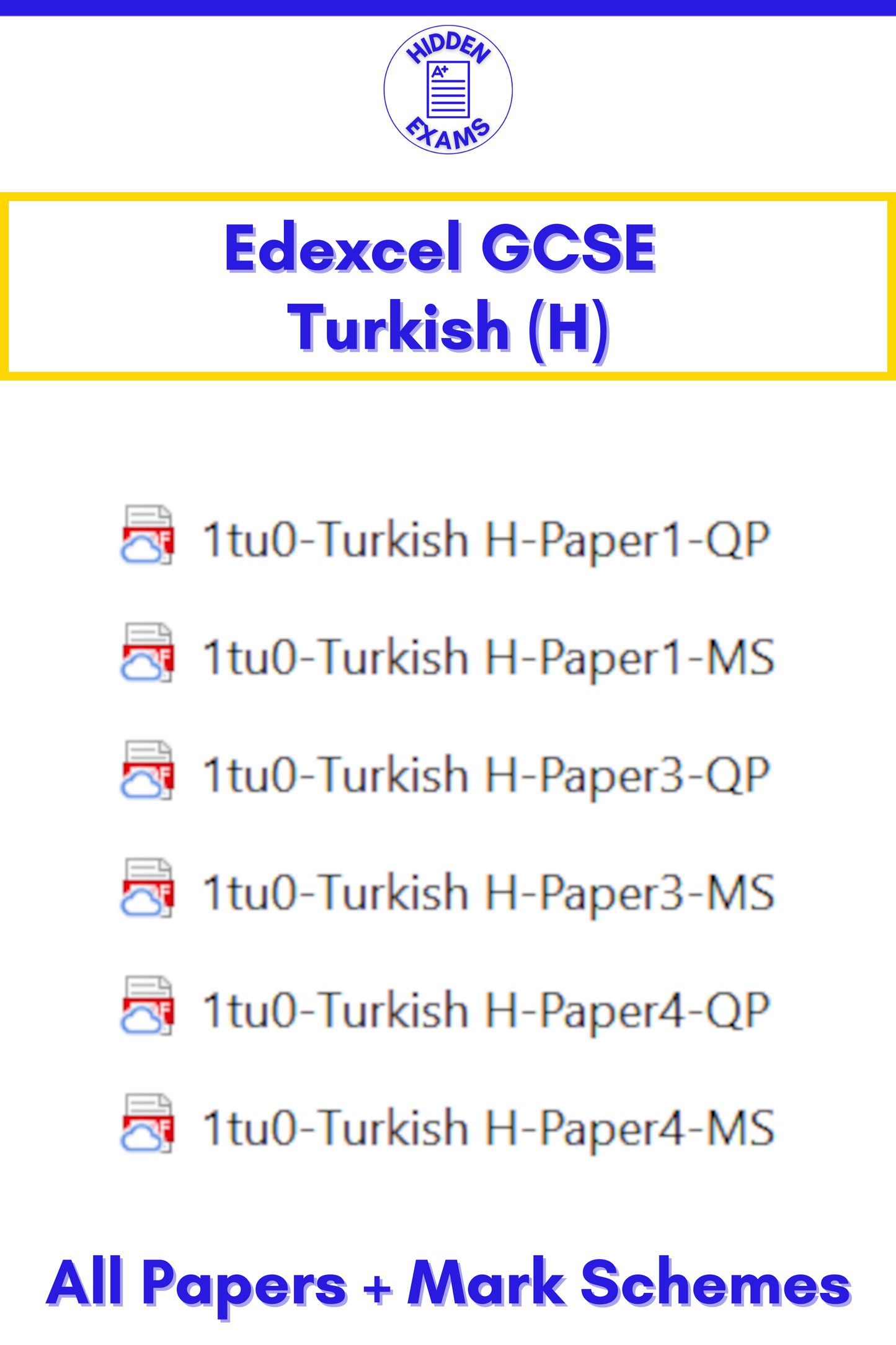 2024 Edexcel GCSE Papers & Mark Schemes (Set)