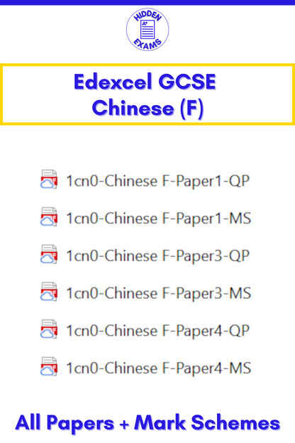 2024 Edexcel GCSE Papers & Mark Schemes (Set)