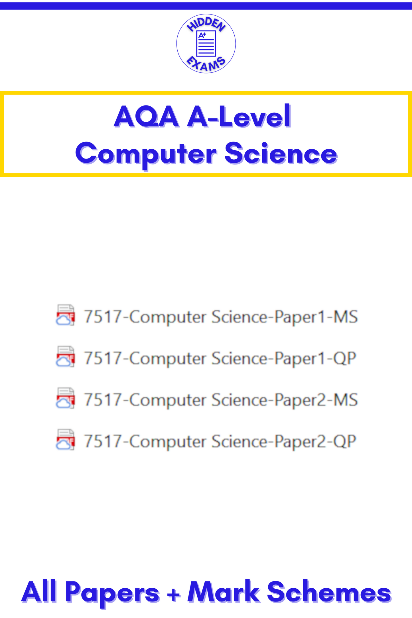 2024 AQA A-Level Computer Science Papers & Mark Schemes