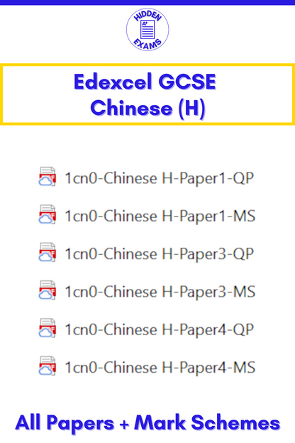 2024 Edexcel GCSE Papers & Mark Schemes (Set)